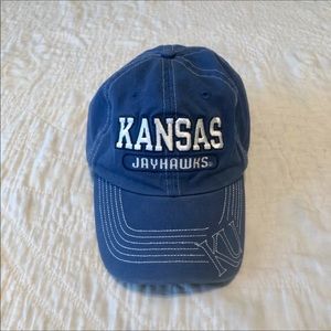 Vintage KU Jayhawks Baseball Hat Cap Kansas Retro